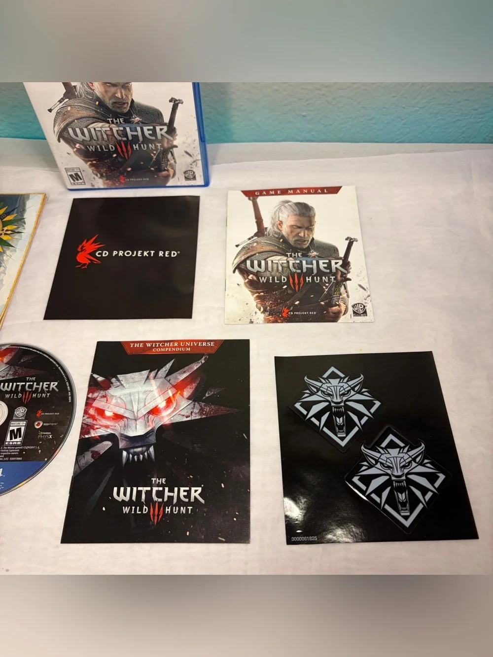 Witcher 3: Wild Hunt (Sony Playstation 4 PS4, 2015) Tested & Works CIB Complete